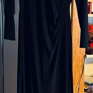 Lovely and classy black formal. With beaded top front
Ralph Lauren, size 12
$65